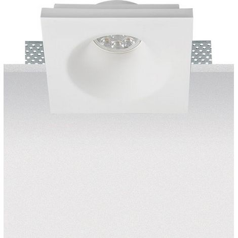 Coupelle Fixe Blanche PureTrimless Carrée Pour Ampoule LED GU10 ZAMBELIS (1/2)
