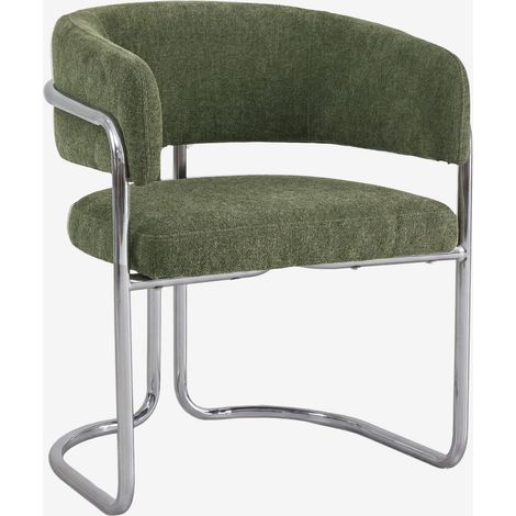 Set di 2 sedie da pranzo imbottite con braccioli e struttura in ferro Zantria SKLUM            