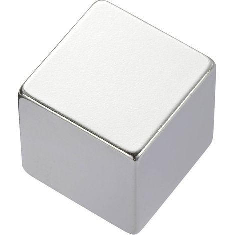 TRU COMPONENTS 505958 Magnete permanente Cubo (L x L x A) 20 x 20 x 20 mm N45 1.33 - 1.37 T Temperatura limite (max.):