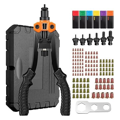 Riveter Nut Pliers Threaded Insert Nut Crimp M3 M4 M5 M6 M8 M10 Rivet Pliers Inserts Nuts Carbon Steel with Wrench (1/3)