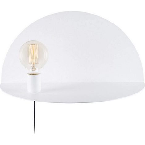 Lampe Murale, Applique, Blanc en métal, 50 x 25 x 25 cm, 1 x E27, 100 W (1/5)