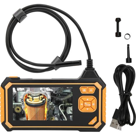 Wasserdichtes digitales Industrieendoskop (8 mm) mit Doppellinse, 4,3-Zoll-1080P-LCD-Bildschirm und 8 LED-Leuchten (1/5)
