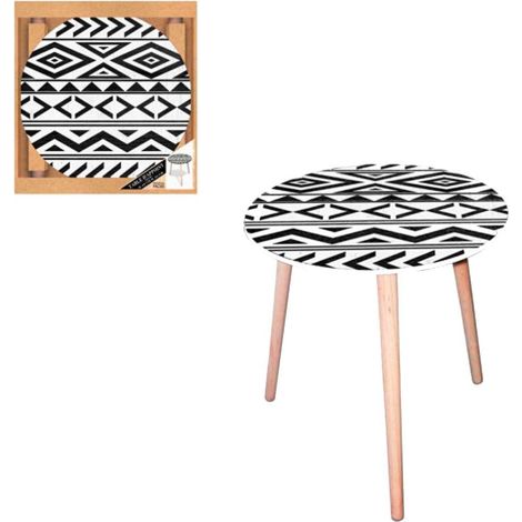 Table d'appoint motif ethnik