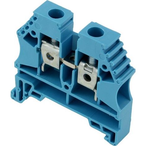 Bloc de jonction bleu 20A – Connexion à vis pour câble max 4mm² – Montage sur rail DIN – Borne de jonction électrique – IMO (1/3)