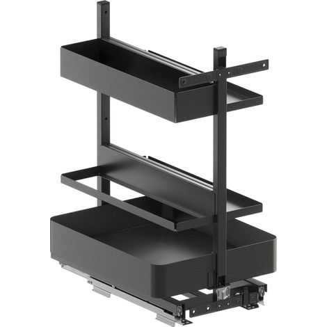 VS SUB Larder Spice Spice Unterschrank - Schrankorganizer Set KB 400mm, Stahl pulverbeschichtet lava (1/3)