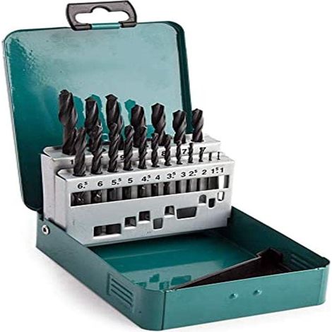 Makita D-54081 - Set di punte in acciaio HSS, 19 pezzi, multicolore