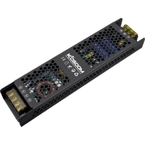 Alimentatore LED 12V DC, trasformatore 220–240V AC IP20 per uso interno, Disponibili 100W 200W (200W) (1/5)