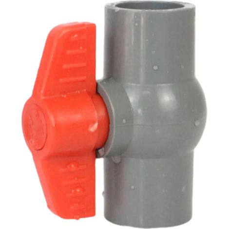 Vanne à bille en PVC pour plomberie, 50 mm. (1/5)