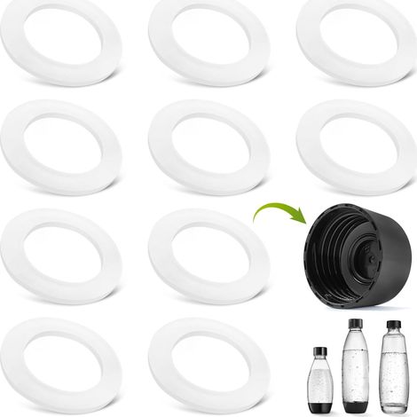 Joint pour Remplacer le Bouchon Sodastream - Joint Adapté aux divers Bouchons de Bouteille Sodastream, Kits de joints pour mieux entretenir votre sodastream machine, Installation facile pour (10 PCS)