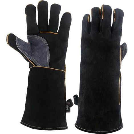 JANMIR-Gants de protection pour four, gants de barbecue, isolation thermique pour soudure et travaux manuels (1/5)