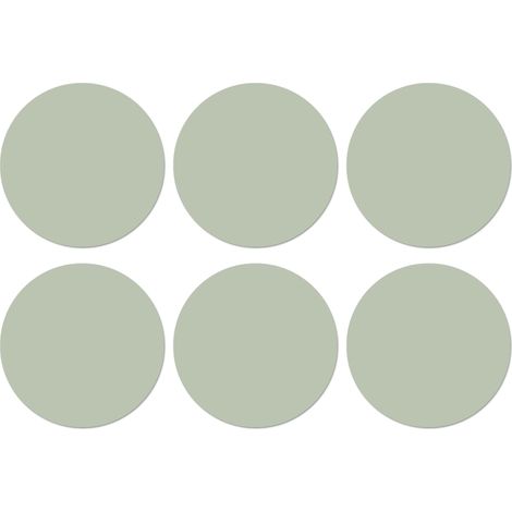 SOTTOBICCHIERI Set di 6Verde menta - Tinta unita 10x10 cm (1/5)