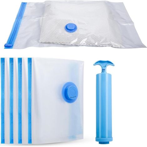Sac De Rangement Sous Vide - 40 x 60 cm - Étanche À L Air Et À L Eau - Pour Vêtements Et Literie - 4 Pièces