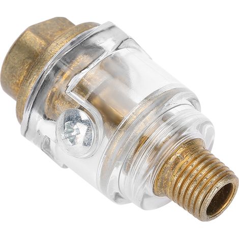 Automatischer Luftschmierer 1/4" BSP, kompakter Inline-Schmierer für Kompressoren, Druckluftwerkzeuge, automatische Rohrschmierung (1/5)