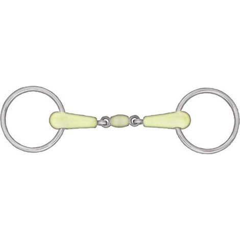 Bocado Horze doble articulado sabor manzana 12,5 cm