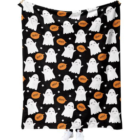 Couverture d'Halloween 100 cm x 130 cm, idéale pour les canapés et les lits lors des fêtes – 66 (1/5)