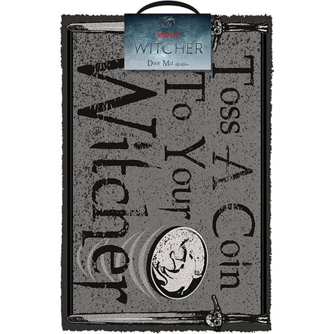 Pyramid International The Witcher (Toss A Coin) Doormat/wycieraczka pod drzwi WiedÄšĹmin - Daj grosz (60x40 cm) (1/2)