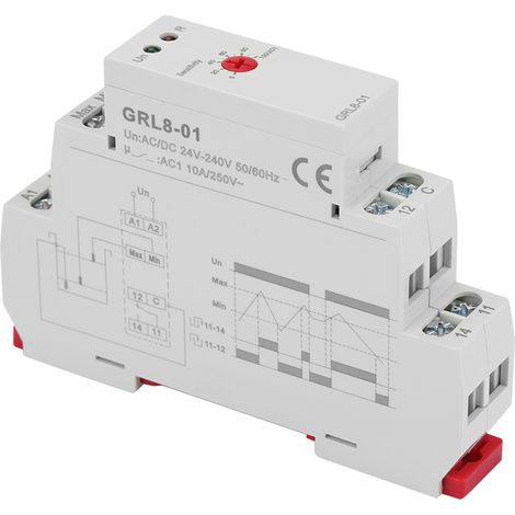 GRL8-01 Flüssigkeitsstandregelungsrelais, Wasserstandsregler, 10 A AC/DC, 24 V–240 V (1/5)