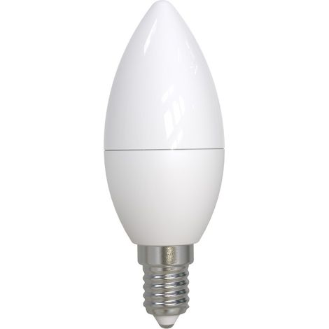 AMPOULE LED, E14, 470 LM REMPL. 40 W, BOUGIE C37, MAT, BLANC CHD, 5 P. HAMA