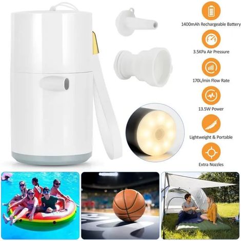 Gonfleur electrique-4,0 kPa,2 EN 1Gonfleur avec éclairage LED (1/4)