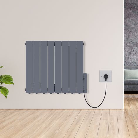 Warmehaus Electric Oil Filled Radiator with Timer Anthracite 1500W (1/5)