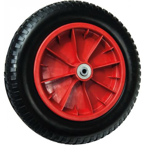 Linxor – Roue gonflable pour brouette 36 cm – Largeur 8.5 cm – Alésage 10 mm – Charge max 120 kg – Pneu en caoutchouc robuste
