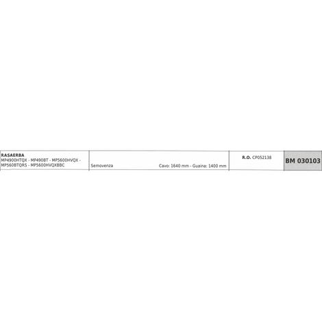 MAORI cortacésped MP4900HTQX MP490BT autopropulsado cable 1640 mm funda de cable 1400 mm
