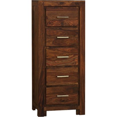 Kommode Sheesham 50x40x120 life honey lackiert METRO LIFE 120