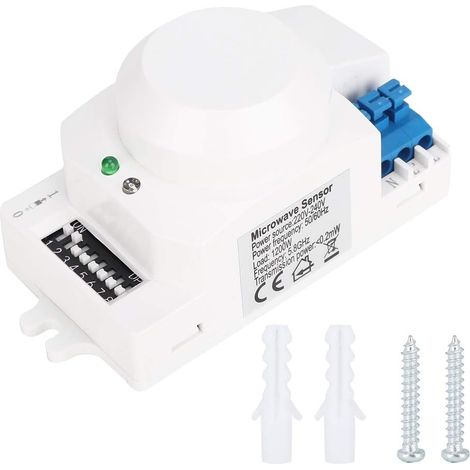 SK-600 Mikrowellen-Radarsensor, 360-Grad-Mini-Radar-Bewegungsmelder, Unterputz-Bewegungsmelder, geeignet für LED, 220–240 V (1/5)