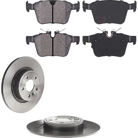KIT FRENI POSTERIORI compatibile con LAND ROVER DISCOVERY SPORT (L550) - DISCHI + PASTIGLIE OEM: FDB4927 / 18466 , 18557 /SOSTITUZIONE DIRETTA/BASSA POLVERE/SILENZIOSO