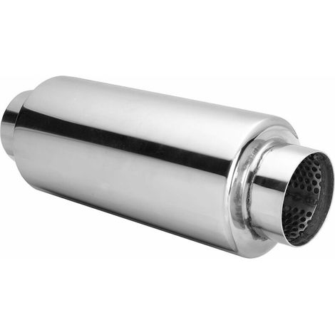 1x Universel Silencieux D'échappement 304 Inox 2.5 Pouce Inelt 2.5pouce Outlet (1/4)