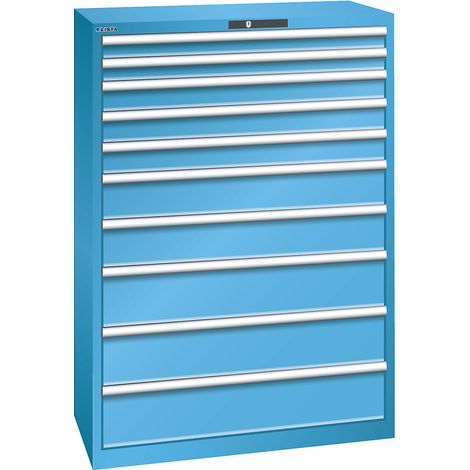 LISTA, Armoire à tiroirs avec 10 tiroirs, l x p x h 1023 x 725