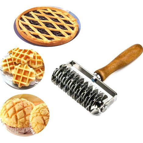 Machine à sertir la pâte en acier inoxydable, outil de cuisson pour tartes, pizzas, gâteaux, pains et biscuits. (1/5)