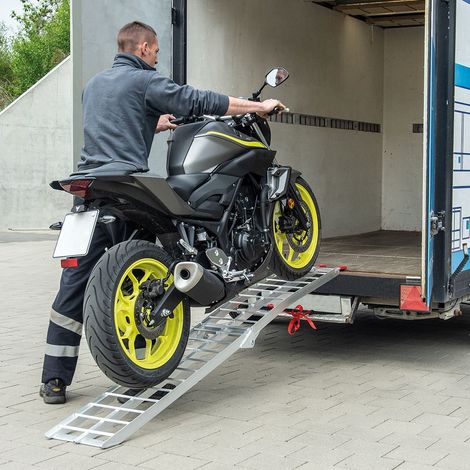 Rampe De Chargement Pliable Moto, Véhicule 2 Roues. 226 cm 680 kg (1/5)