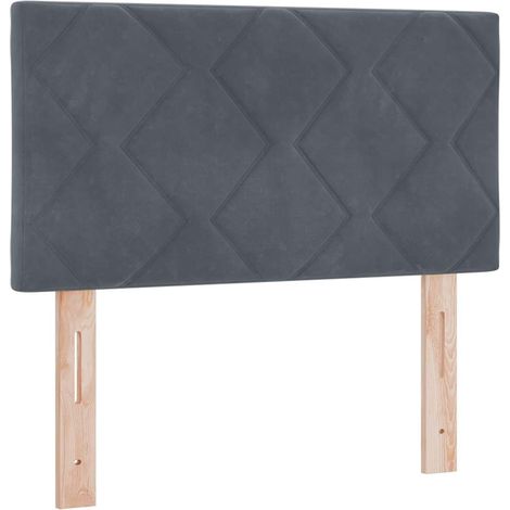Maison Exclusive - Testiera Grigio scuro 80 cm Velluto