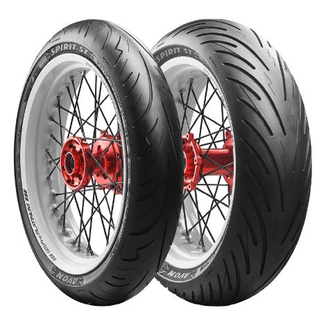 Neumático delantero para motocicleta AVON Spirit ST 100/90ZR18 100/90-18 12/2024 TL M/C