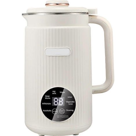 électrique soybean lait machine alimentaire mixeur automatique fruit jus fabricant eau boiling kettl blanc (1/5)