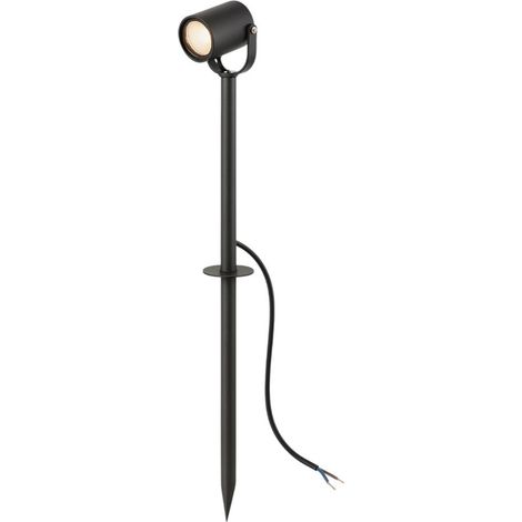 Trade Shop - Spotlight De Gran Jardín Al Piquete Gu10 Ip54 En Aluminio Al Aire Libre Ps-01 -