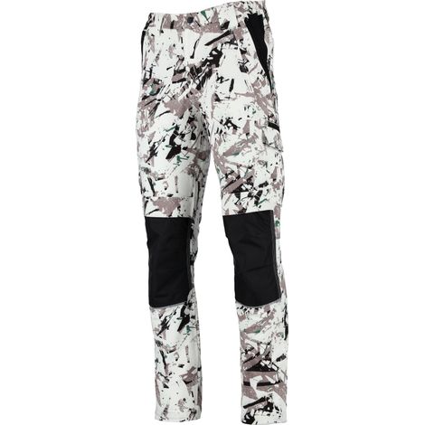 Pantalones de trabajo para pintor Talla S Blanco Pantalones de trabajo para pintor Talla S Blanco Blanco 4XL