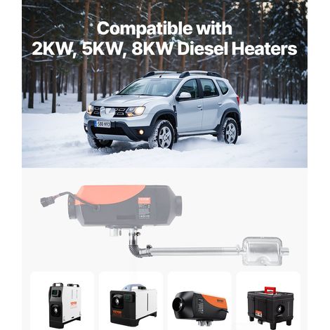 Raccord Coudé pour Tuyau d'Échappement de Chauffage Diesel 25 mm (1/5)