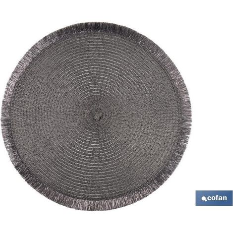 Pack de 6 sous-assiettes rondes argent 38 cm - élégantes et pratiques