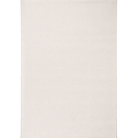 BANGALOR - Tapis aspect jute blanc 200x300 (1/5)