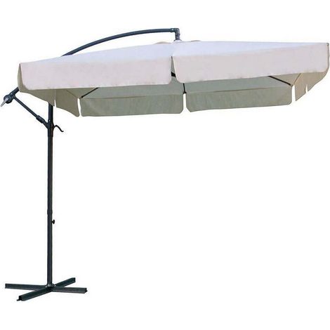 Sombrilla de jardín cuadrada gazebo ecru 2,5x2,5 mod. Almeria