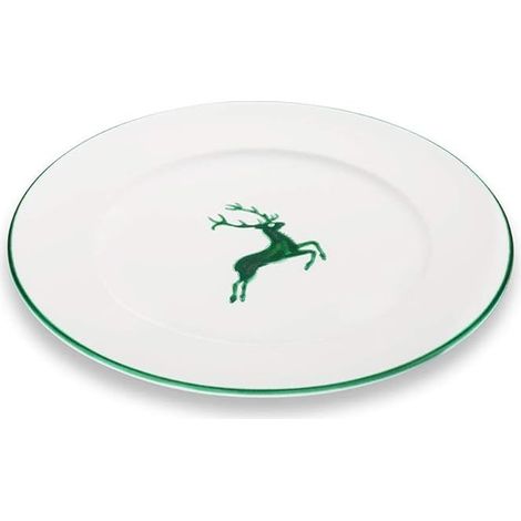 Gmundner Keramik Grüner Hirsch Assiette plate Gourmet 29cm (1/2)