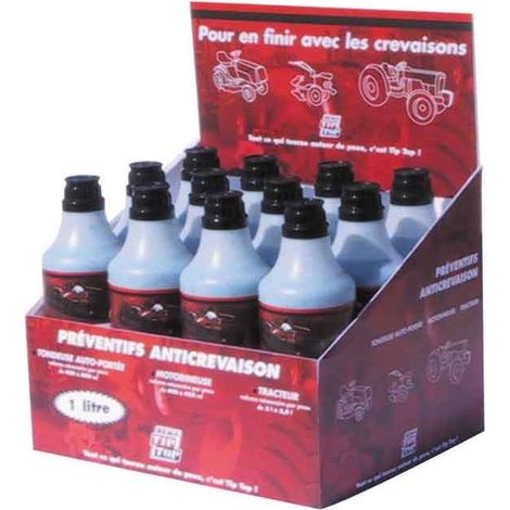Préventif anti-crevaison 1 Litre Répare perforations jusqu'à 8 mm Utilisation pneus tubeless agraires et vélos Vitesse max 40 km/h