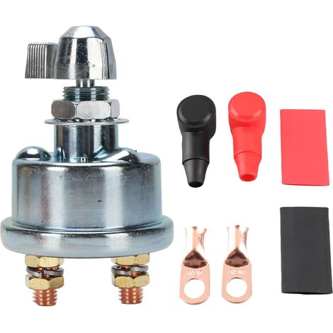 Interrupteur Batterie Toivize 250A 12-48V Cuivre Inox Bornes M10 Coupe-Circuit Bateau Camping-Car 4x4 Camion (1/5)