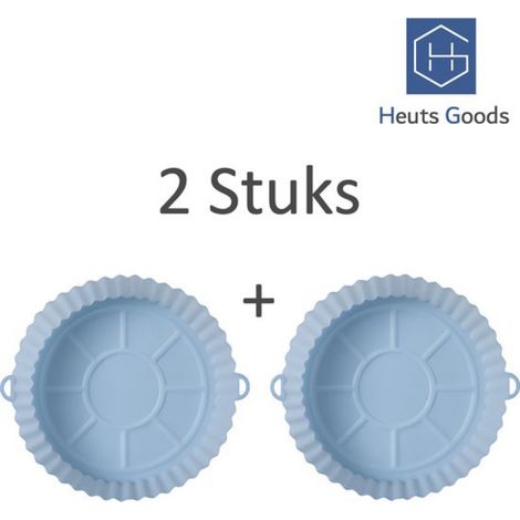 Zubehör für Heißluftfritteusen – Backpapier für Heißluftfritteusen – 2 Silikonbehälter für Heißluftfritteusen – Zubehör für Heißluftfritteusen – Backpapier (1/5)