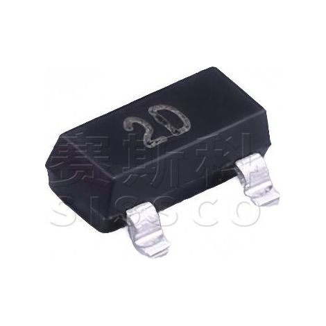 Changdian/Changjing MMBTA92 SOT-23 SMD-Transistor, 2D-PNP-Leistungstransistor mit Siebdruck, elektronisches Bauteil, 5 Stück verpackt