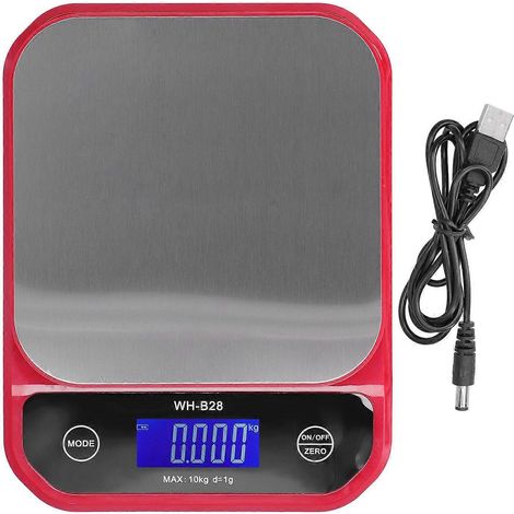 WH-B28 10 kg/1 g LCD-Küchenwaage, elektronische Digitalwaage, Wiegeinstrument für den Hausgebrauch