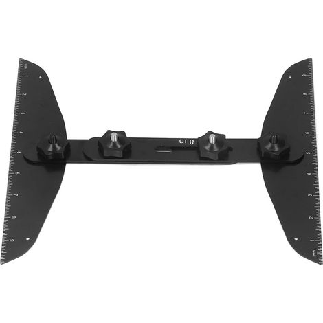 Gabarit de Mesure pour Contremarches et Étagères, Outil de Précision pour Escaliers 11-60 Pouces, Accessoire de Bricolage Noir (1/5)