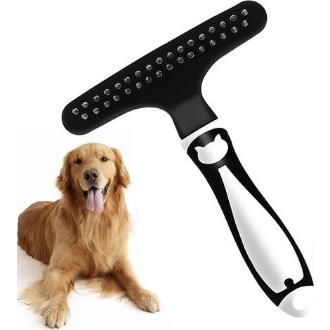 Brosse d'épilation pour chiens, outil d'épilation pour grands chiens, brosse pour chats à poils courts pour éliminer les poils morts-AquaForge (1/5)